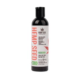Earthly Body Hemp Seed CBD Relaxing Massage and Body Oil Isle of You (Option: 8 oz.)