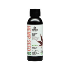 Earthly Body Hemp Seed CBD Relaxing Massage and Body Oil Isle of You (Option: 2 oz.)