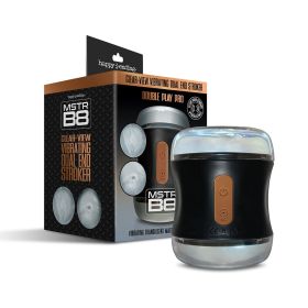 MSTR B8 Clear (Option: View Vibrating Dual End Stroker  Double Play Pro)