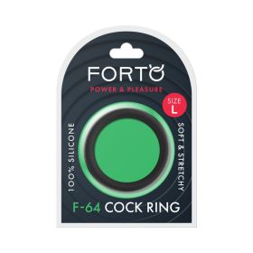 Forto F 64 Wide Liquid Silicone Cockring (Option: Large Black)